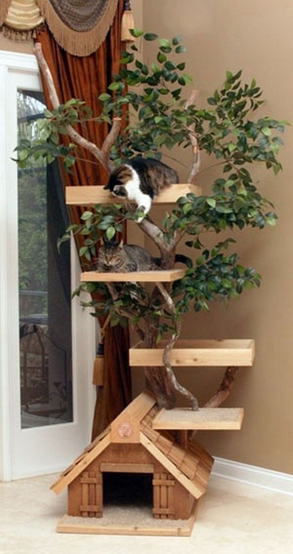 Интерьер любой квартиры можно превратить в кошкин дом: несколько полезных идей.
